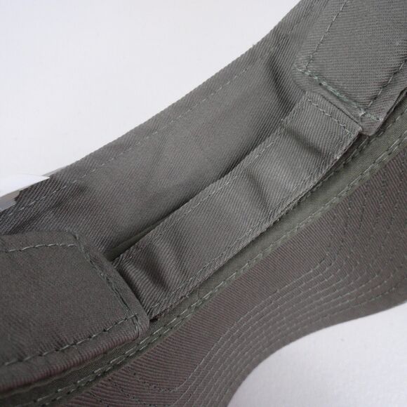 Drake DPF Fishing Logo Visor Olive Cotton Twill Low Profile Hat Cap NWT Outdoors - Picture 7 of 8